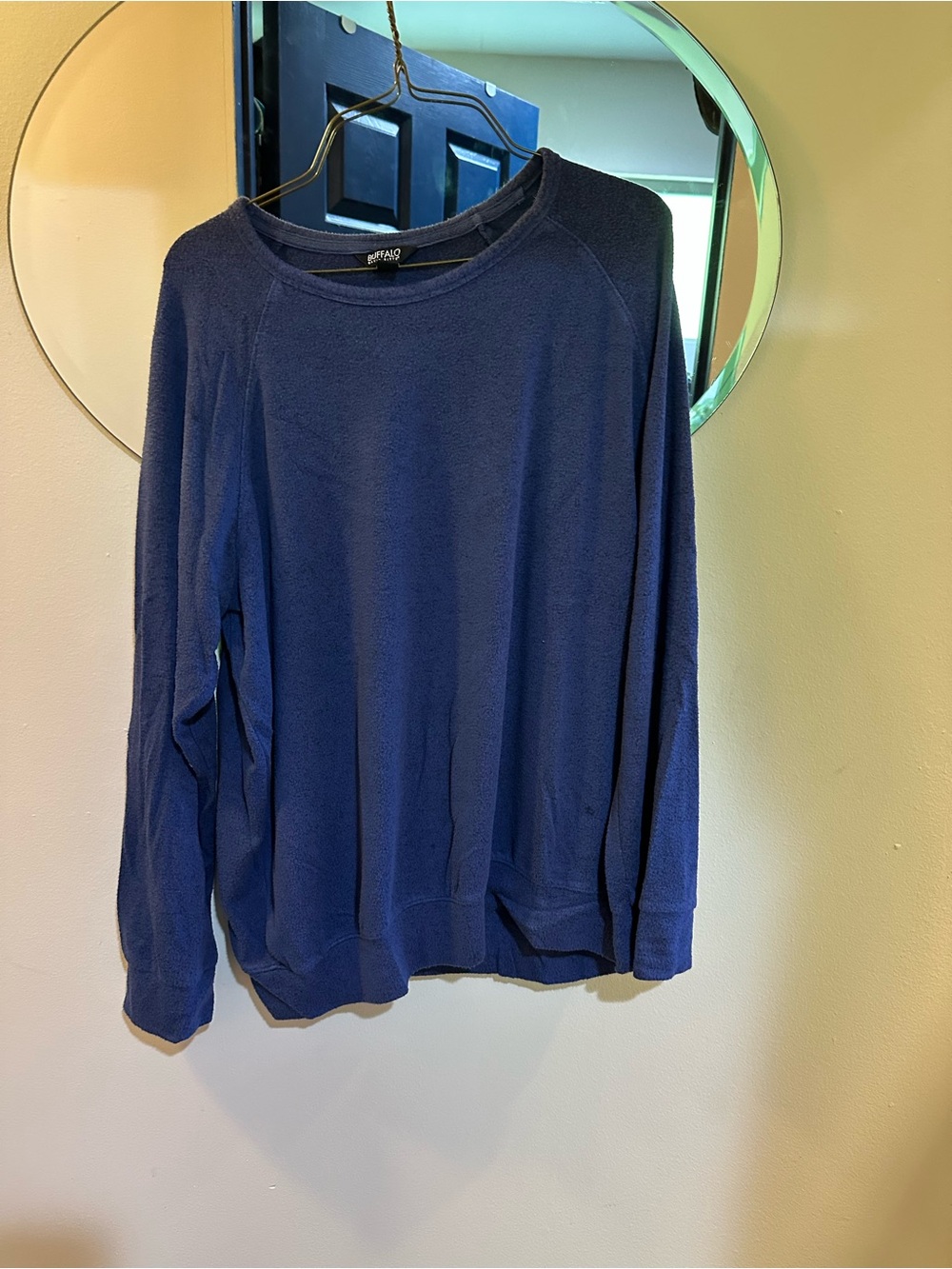 Buffalo David Bitton Blue Textured Sweatshirt XL
